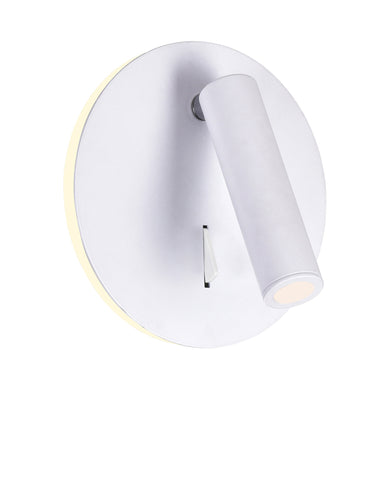 1241W6-103 Private I LED Sconce With Matte White Finish