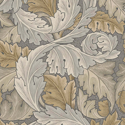 124226 William Morris Acanthus Neutral Wallpaper 
