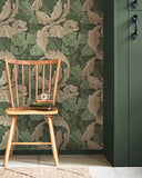 124227 William Morris Acanthus Green Wallpaper