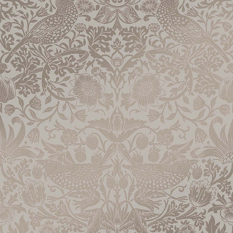 124238 William Morris Strawberry Thief Neutral Wallpaper