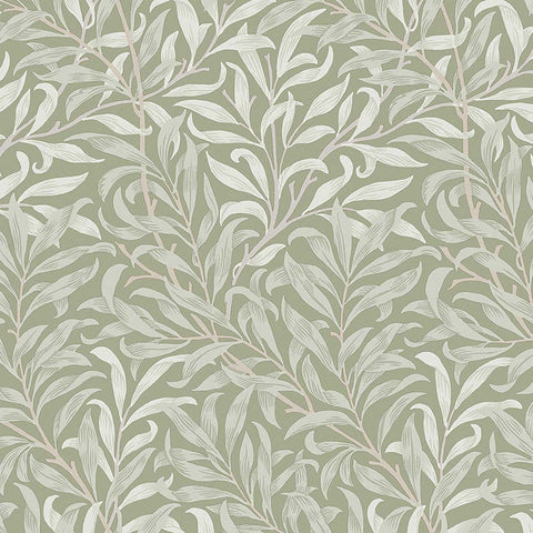 124248 William Morris Willow Bough Sage Wallpaper