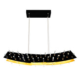 1244P40-101 Gondola LED Chandelier With Black Finish