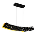 1244P40-101 Gondola LED Chandelier With Black Finish