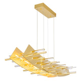 1244P40-602 Gondola LED Chandelier With Satin Gold Finish