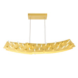 1244P40-602 Gondola LED Chandelier With Satin Gold Finish