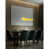 1244P40-602 Gondola LED Chandelier With Satin Gold Finish