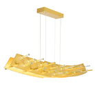 1244P40-602 Gondola LED Chandelier With Satin Gold Finish