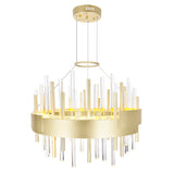 1245P20-602 Millipede 20 in LED Satin Gold Chandelier