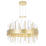 1245P20-602 Millipede 20 in LED Satin Gold Chandelier