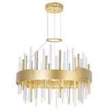 1245P20-602 Millipede 20 in LED Satin Gold Chandelier