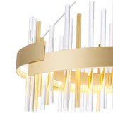 1245P26-602 Millipede 26 in LED Satin Gold Chandelier