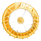 1245P26-602 Millipede 26 in LED Satin Gold Chandelier