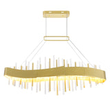 1245P40-602 Millipede 40 in LED Satin Gold Chandelier