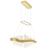 1245P40-602 Millipede 40 in LED Satin Gold Chandelier