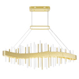 1245P40-602 Millipede 40 in LED Satin Gold Chandelier