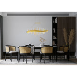 1245P40-602 Millipede 40 in LED Satin Gold Chandelier