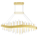 1245P40-602 Millipede 40 in LED Satin Gold Chandelier