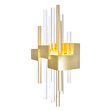 1245W7-1-602 Millipede 7 in LED Satin Gold Wall Sconce