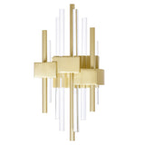 1245W7-1-602 Millipede 7 in LED Satin Gold Wall Sconce