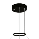 1246P24-101-A Guadiana 24 in LED Black Chandelier