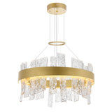 1246P24-602-A Guadiana 24 in LED Satin Gold Chandelier