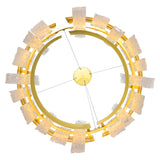 1246P24-602-A Guadiana 24 in LED Satin Gold Chandelier