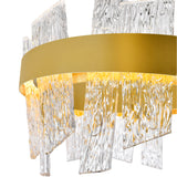 1246P24-602-A Guadiana 24 in LED Satin Gold Chandelier