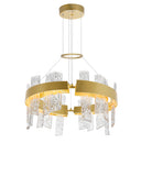 1246P24-602-A Guadiana 24 in LED Satin Gold Chandelier