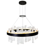 1246P32-101 Guadiana 32 in LED Black Chandelier