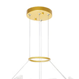 1246P32-602 Guadiana 32 in LED Satin Gold Chandelier