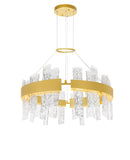 1246P32-602 Guadiana 32 in LED Satin Gold Chandelier