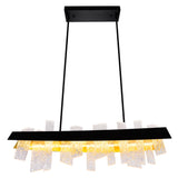 1246P39-101 Guadiana 39 in LED Black Chandelier