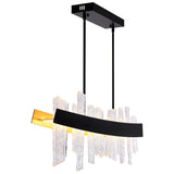 1246P39-101 Guadiana 39 in LED Black Chandelier