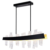 1246P39-101 Guadiana 39 in LED Black Chandelier