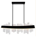 1246P39-101 Guadiana 39 in LED Black Chandelier