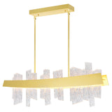 1246P39-602 Guadiana 39 in LED Satin Gold Chandelier