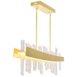 1246P39-602 Guadiana 39 in LED Satin Gold Chandelier