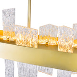 1246P39-602 Guadiana 39 in LED Satin Gold Chandelier