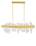 1246P39-602 Guadiana 39 in LED Satin Gold Chandelier