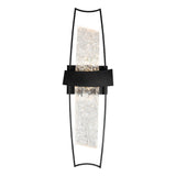 1246W8-101 Guadiana Integrated LED Black Wall Light