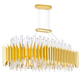 1247P39-20-602-O Cityscape 20 Light Chandelier With Satin Gold Finish