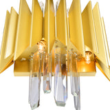 1247W13-5-602 Cityscape 5 Light Wall Sconce With Satin Gold Finish