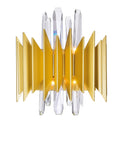 1247W13-5-602 Cityscape 5 Light Wall Sconce With Satin Gold Finish