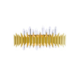 1247W24-7-602 Cityscape 7 Light Wall Sconce With Satin Gold Finish