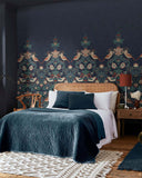 125292FXST William Morris Strawberry Thief Navy Mural