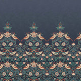 125292FXST William Morris Strawberry Thief Navy Mural