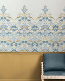 125319FXST William Morris Strawberry Blue Thief Mural