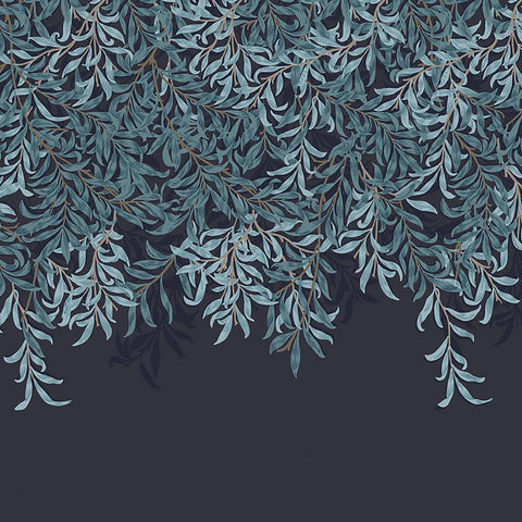 125382FXST William Morris Willow Bough Navy Mural