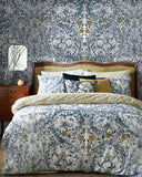 125400FXST William Morris African Marigold Blue Mural
