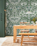 125418FXST William Morris African Marigold Green Mural 